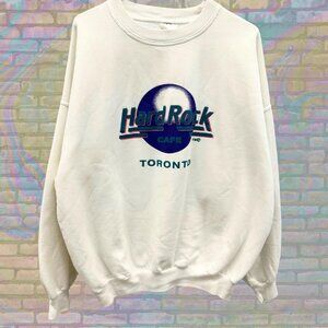 Vintage 90s Hard Rock Cafe Toronto Sweatshirt Size XL